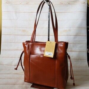 Pat Nash Vintage Veg Leather Tan Everton Tote Handbag Shoulder Bag Cinnamon